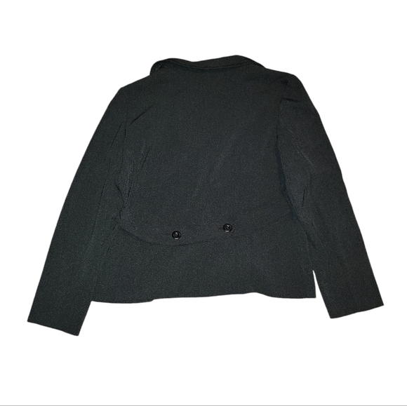 Vintage Fashion Bug button closure long sleeve black/white cardigan, blazer - Picture 5 of 6